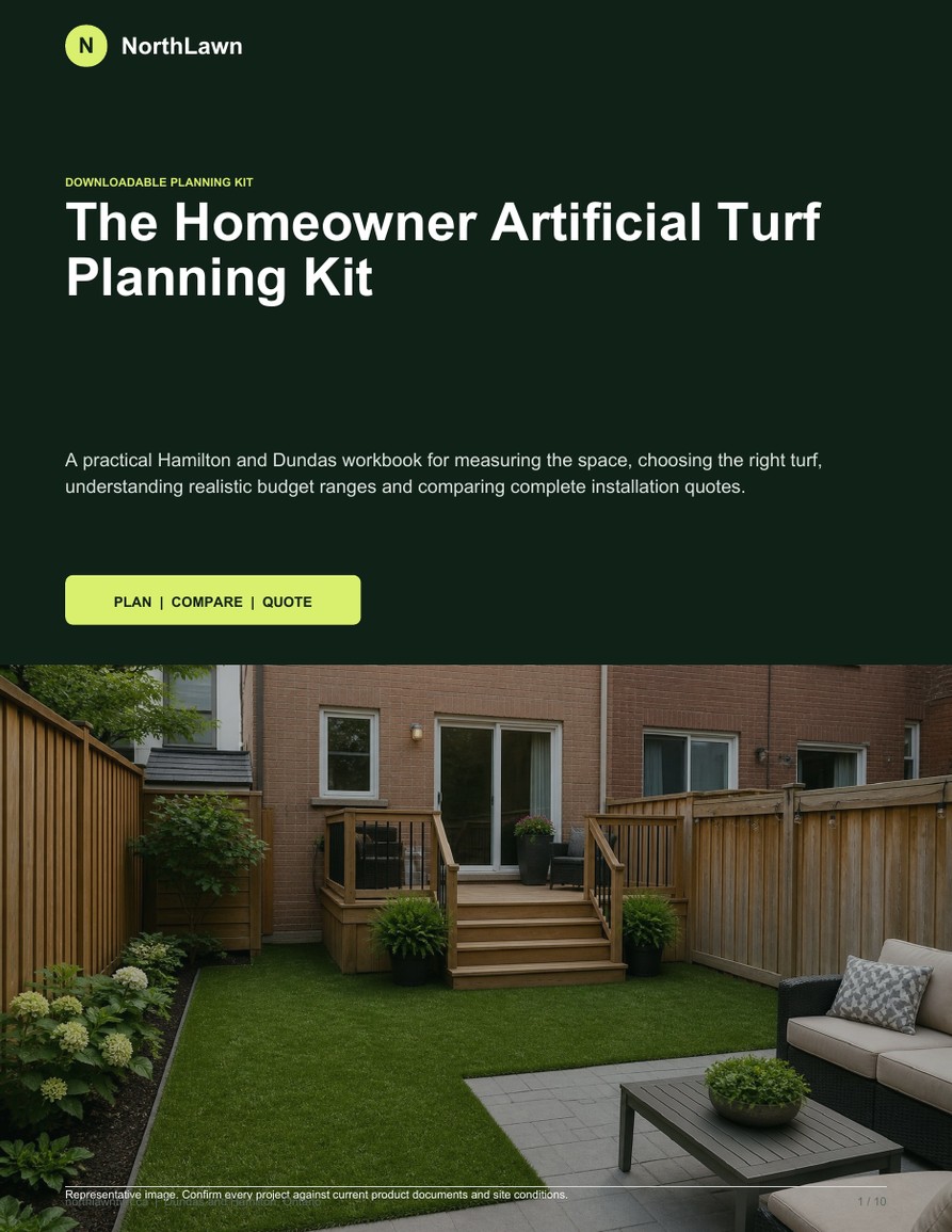 Cover of NorthLawn homeowner artificial turf planning kit